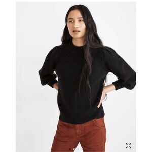 Madewell Black Crew Neck Sweater